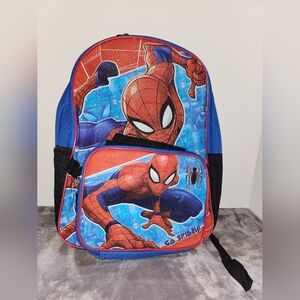 Spider-Man 16" Backpack and Detachable Lunch Bag Set
